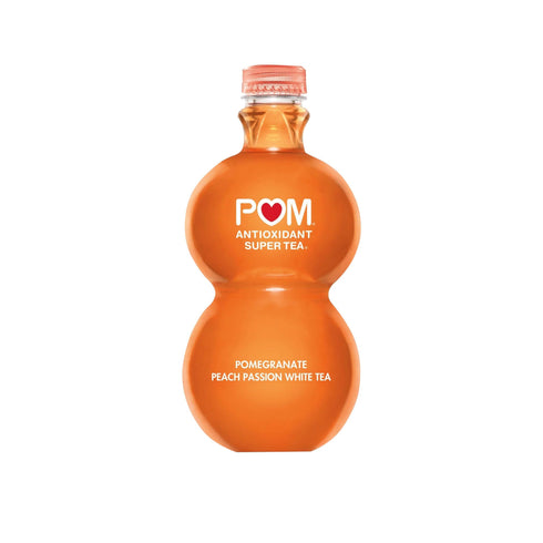 POM Wonderful Super Tea, Pomegranate Peach Passion White Tea, 48 oz.